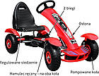 Дитячий педальний картинг Racing XL 3+ Червоний, фото 8