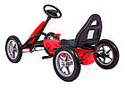 Дитячий педальний картинг STAR дитячий 3+ Червоний + Регулювання сидіння + Надувні колеса, фото 5
