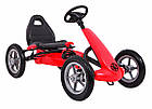 Дитячий педальний картинг STAR дитячий 3+ Червоний + Регулювання сидіння + Надувні колеса, фото 9