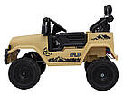 Toyota FJ Cruiser для дітей бежевий + пульт дистанційного керування + повний привід + LED аудіо + EVA + Free Start, фото 4