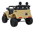 Toyota FJ Cruiser для дітей бежевий + пульт дистанційного керування + повний привід + LED аудіо + EVA + Free Start, фото 5