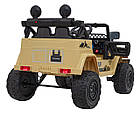 Toyota FJ Cruiser для дітей бежевий + пульт дистанційного керування + повний привід + LED аудіо + EVA + Free Start, фото 7