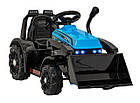 Дитячий акумуляторний трактор-бульдозер G320 Синій, фото 3