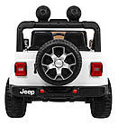 Дитяча акумуляторна машинка Jeep Wrangler Rubicon Біла, фото 7