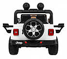 Дитяча акумуляторна машинка Jeep Wrangler Rubicon Біла, фото 8