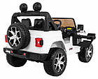 Дитяча акумуляторна машинка Jeep Wrangler Rubicon Біла, фото 10