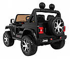 Дитяча акумуляторна машинка Jeep Wrangler Rubicon Чорна, фото 4