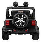 Дитяча акумуляторна машинка Jeep Wrangler Rubicon Чорна, фото 6