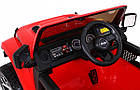 Дитяча акумуляторна машинка Jeep Wrangler Rubicon Червона, фото 5