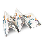 Килимок розкладний дитячий 200 x 150 x 1 см Nukido NK-341 Потяг-Цифри, фото 4