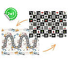 Килимок розкладний дитячий 200 x 150 x 1 см Nukido NK-341 Потяг-Цифри, фото 5