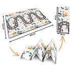 Килимок розкладний дитячий 200 x 150 x 1 см Nukido NK-341 Потяг-Цифри, фото 6