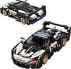 Дитячий конструктор спортивний автомобіль білий/чорний 1242 ел., фото 2