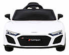 Дитяча акумуляторна машинка Audi R8 LIFT Біла, фото 3
