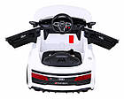 Дитяча акумуляторна машинка Audi R8 LIFT Біла, фото 7