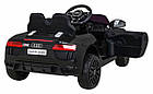 Дитяча акумуляторна машинка Audi R8 Чорна, фото 7