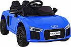Дитяча акумуляторна машинка Audi R8 Синя, фото 8