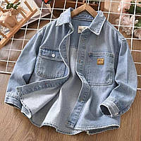 Детская джинсовая рубашка, на 5 лет