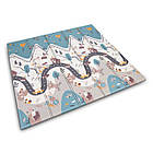 Килимок розкладний дитячий  200 x 180 x 1 см Nukido NK-340 Дорога-Сафарі, фото 3