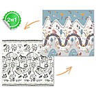 Килимок розкладний дитячий  200 x 180 x 1 см Nukido NK-340 Дорога-Сафарі, фото 5