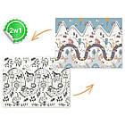 Килимок розкладний дитячий 200 x 150 x 1 см Nukido NK-341 Дорога-Сафарі, фото 5