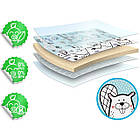 Килимок розкладний дитячий  180 x 150 x 1,5 см Nukido NK-342 Ліс-Геометрія блакитний, фото 9