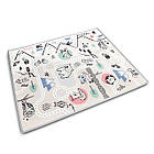 Килимок розкладний дитячий  180 x 150 x 1,5 см Nukido NK-342 Ліс-геометрія бежевий, фото 2