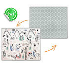 Килимок розкладний дитячий  180 x 150 x 1,5 см Nukido NK-342 Ліс-геометрія бежевий, фото 4