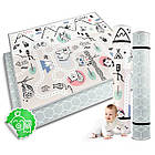 Килимок розкладний дитячий  180 x 150 x 1,5 см Nukido NK-342 Ліс-геометрія бежевий, фото 9