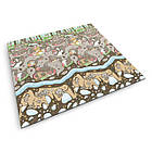 Килимок розкладний дитячий  200 x 180 x 1 см Nukido NK-340 Потяг-Земля, фото 3