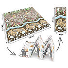 Килимок розкладний дитячий  200 x 180 x 1 см Nukido NK-340 Потяг-Земля, фото 6