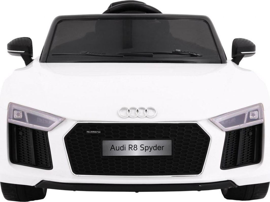 Дитяча акумуляторна машинка Audi R8 Spyder Біла, фото 1