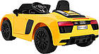 Дитяча акумуляторна машинка Audi R8 Spyder Жовта, фото 9