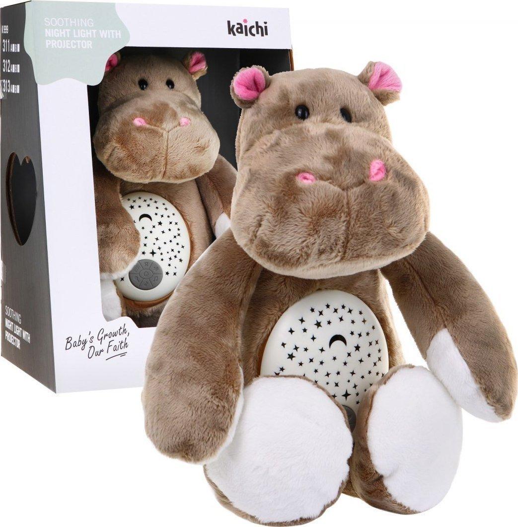 М'яка іграшка Бегемот 3 в 1 заспокійливий пристрій для дітей 6 м+, фото 1