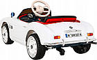 Дитяча акумуляторна машинка BMW 507 Retro Біла, фото 2