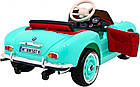 Дитяча акумуляторна машинка BMW 507 Retro Зелена, фото 6