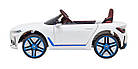 Дитячий автомобіль BMW i4 на акумуляторі Білий + Повільний старт + EVA + Екошкіра + Audio LED + Пульт, фото 4