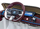 Дитячий автомобіль BMW i4 на акумуляторі Білий + Повільний старт + EVA + Екошкіра + Audio LED + Пульт, фото 8