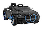 Дитяча акумуляторна машинка BMW i4 Чорна, фото 2