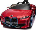 Дитяча акумуляторна машинка BMW i4 для дітей Червона, фото 4