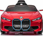 Дитяча акумуляторна машинка BMW i4 для дітей Червона, фото 6