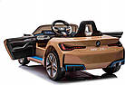 Дитяча акумуляторна машинка BMW i4, фото 8