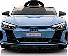 Дитяча акумуляторна машинка Audi RS E-Tron GT Синя, фото 3