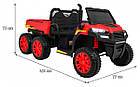Дитяча акумуляторна машинка Farmer Truck Червона, фото 2