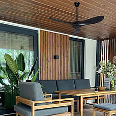 Вентилятор стельовий чорний з пультом 110см (94-7105 (42) BK), фото 4