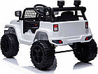 Дитяча акумуляторна машинка Jeep Dark Night Біла, фото 9
