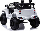 Дитяча акумуляторна машинка Jeep Dark Night Біла, фото 10