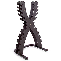 Стійка вертикальна для гантелей на 10 пар SP-Sport SC-80061 Чорний