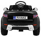 Дитячий електромобіль Rapid Racer Black + Пульт + Вільний старт + EVA + MP3 LED, фото 6