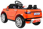 Дитячий електромобіль Rapid Racer Помаранчевий + Пульт + Вільний старт + EVA + MP3 LED, фото 4